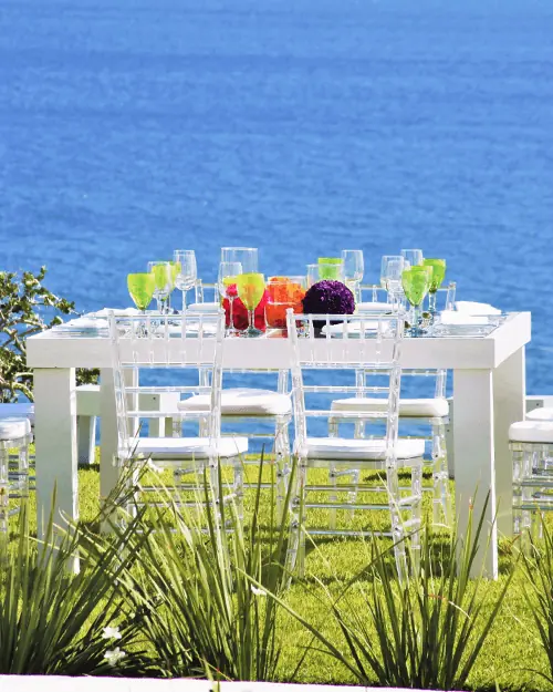 Banquet Tables 7 wooden glass banquet table